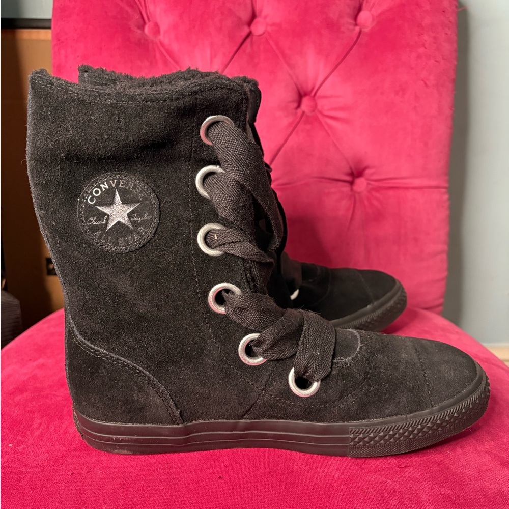 Converse Black Lace-Up High-Tops